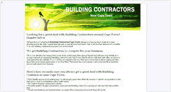 Desktop Screenshot of buildingcontractors.nearcapetown.co.za