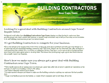 Tablet Screenshot of buildingcontractors.nearcapetown.co.za